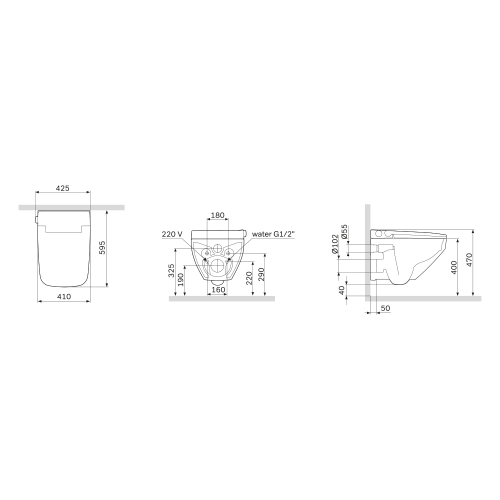 Подвесной унитаз Am.Pm Inspire 2.0 (CCC50A1700SC) белый, глянцевый