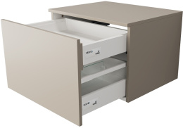 Velvex UNIQUE UNIT tpUNI.60.H40.Y.VY-215 Тумба подвесная выс. 40, выдв. ящик, внутр. ящик, бежевый ш