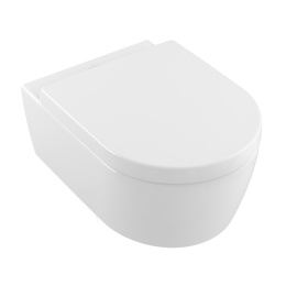 Фото Villeroy Boch Avento 5656HRR1 Подвесной унитаз в комплекте с сиденьем и крышкой ceramicplus (альпийс