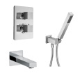 Комплект на 2 потребителя с термостатом Paini Grazia 21CRSET26911THBATH хром