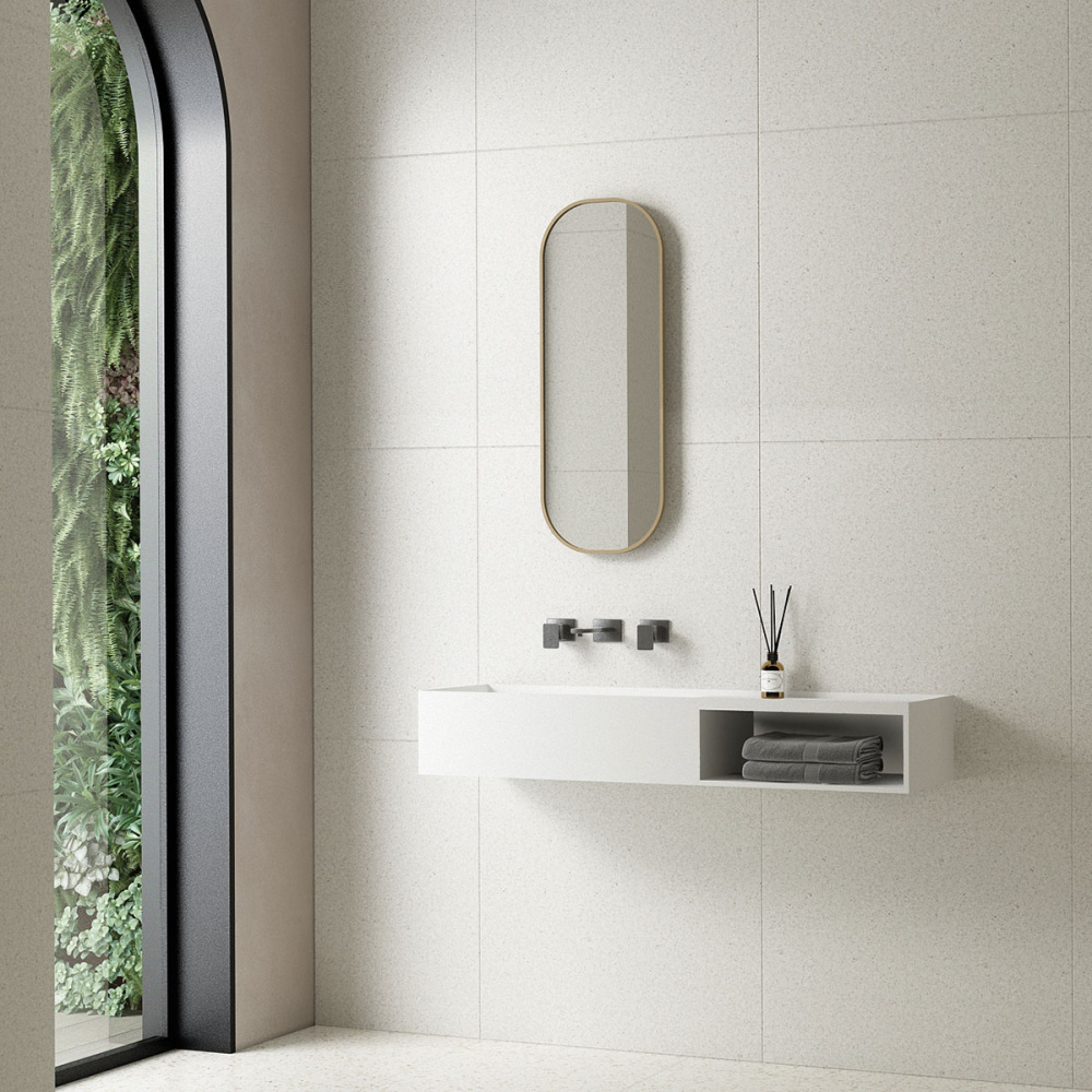 Фото Раковина подвесная 80 см Vincea (VWB-6S180MW) белый матовый