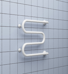 Фото Полотенцесушитель водяной ПК "Ника" М1 с полкой  М 50/100 с полкой