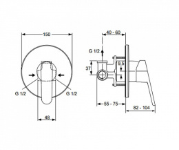 Фото Гигиенический душ с смесителем Ideal Standard B0040AA