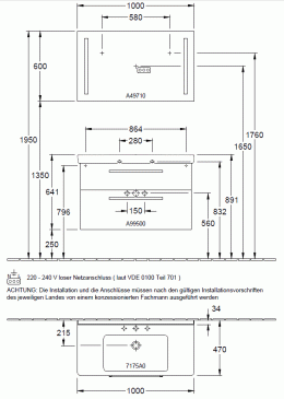 Фото Villeroy&boch Trend S2DA03E4R1 Комплект мебели 2 ящика выдвижных, цвет фасада: белый глянец