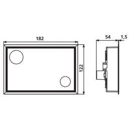 Фото Клавиша смыва Sanit (16.735.00..0004mat.cr)