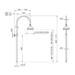 Фото Душевой гарнитур Nicolazzi (5711CR20) хром