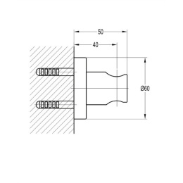 Omnires 8873AGL Кронштейн точечный (золото)