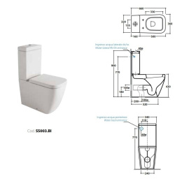 Фото Сидение с крышкой для унитаза Globo Stone (SS020BI) белый