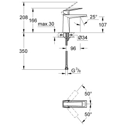 Grohe Allure Brilliant 23033000 Смеситель для раковины, стандартный