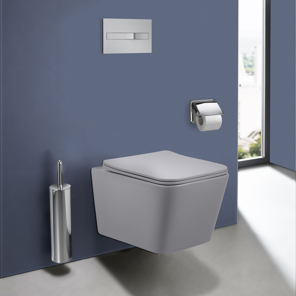 Унитаз подвесной Vincea Q-Line (VT1-12MG) матовый серый