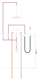 Grohe Rainshower 28497000 Душевой кронштейн потолочный