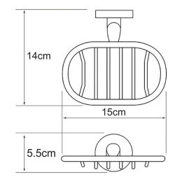 Мыльница решетка WasserKRAFT Rhein 6269