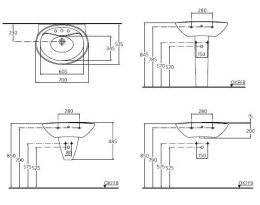 Ideal Standard Avance K063301 Раковина на 70 см