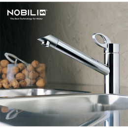 NOBILI Oz OZ113/1CR - Смеситель для кухни с поворотным аэратором 360° (хром)