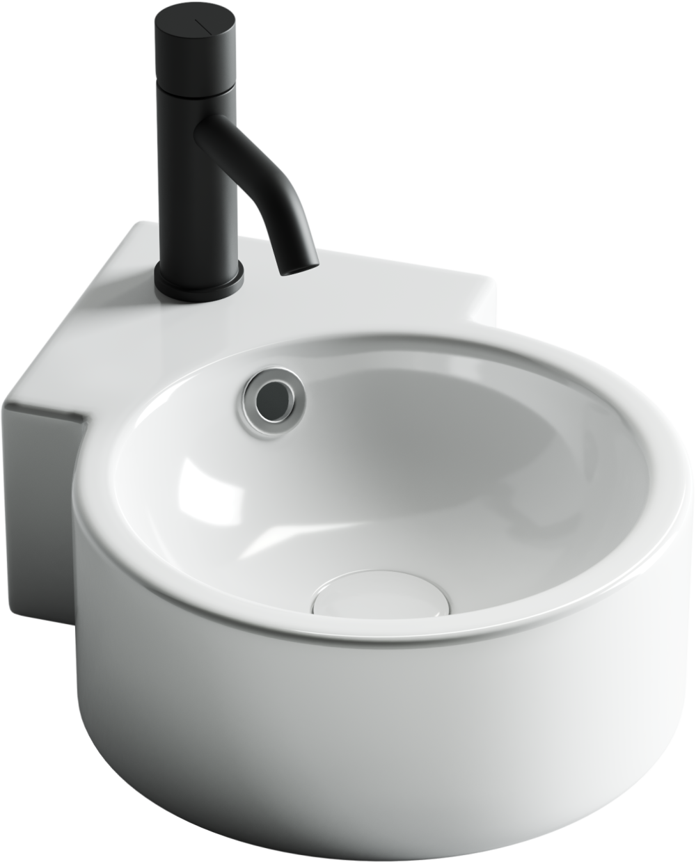 Фото Умывальник подвесной угловой Ceramica Nova Element CN5019