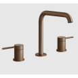 Смеситель для раковины Gessi 316 Flessa 54012#708, медь брашированная/шлифованная PVD (Copper Brushe