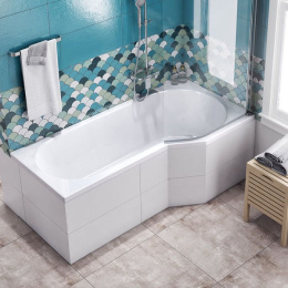 Акриловая ванна 160x80 Excellent (WAEX.BSP16WH), асимметричная