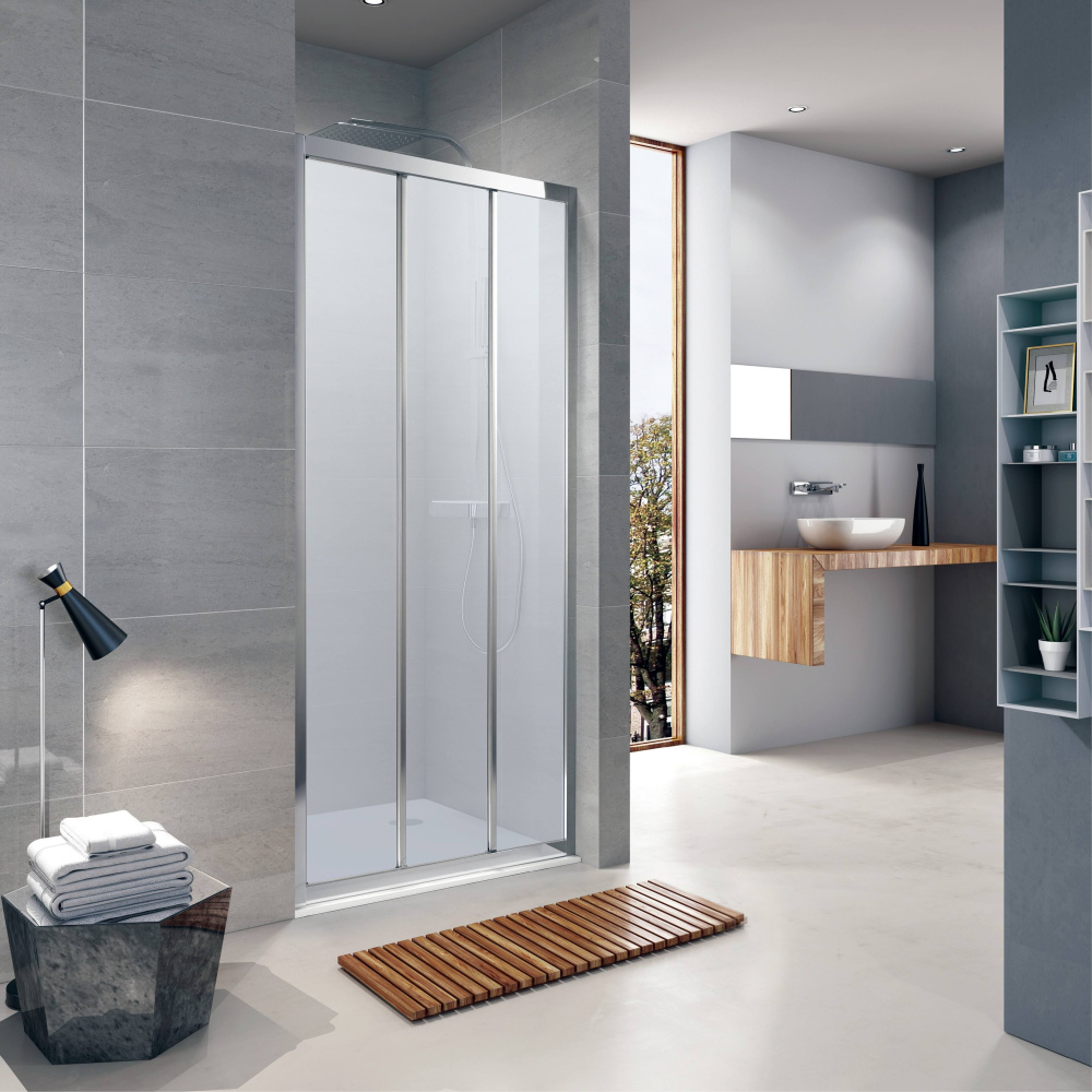 Фото Душевая дверь Koller Pool Aqua Line 90X190 chrome, grape (TT90G)