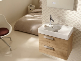 Фото Тумба под раковину Jacob Delafon Rythmik EB1300-E70 подвесная, арлингтонский дуб, 60 см