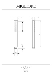 Ручной душ Migliore Ovale 20027 хром