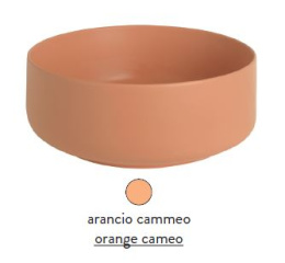 Раковина ArtCeram Cognac Countertop COL001 13; 00, накладная, цвет - arancio cammeo (оранжевый камео