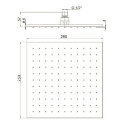 Фото Верхний душ Paini 50CR759Q25EA хром