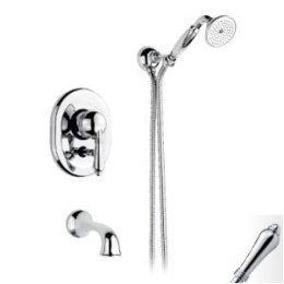 Фото Смеситель Nicolazzi Classico Monokomandi 3400CR75 для ванны, хром/El Capitan