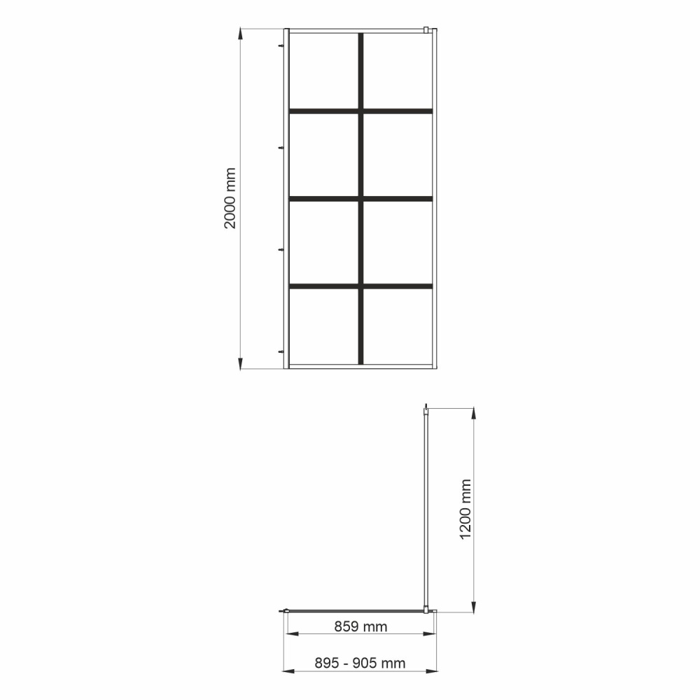 WasserKRAFT Glan 66W39 Душевая перегородка