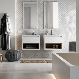 Фото Excellent Kuadro DOEX.KU100.050.WH Зеркало прямоугольное 100x50 (белый мат)