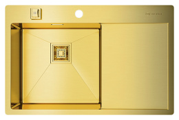 Кухонная мойка Omoikiri Akisame 78-LG-L (4973085) светлое золото