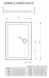 Акриловый поддон для душа Radaway Doros D 100x120x5 белый SDRD1210-01