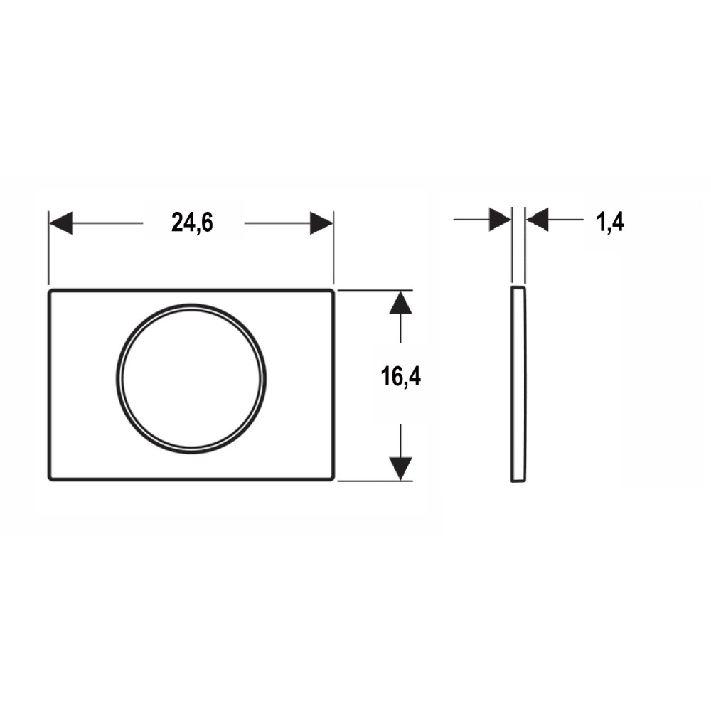 Кнопка смыва Geberit Sigma 10 (115.758.JQ.5) хром