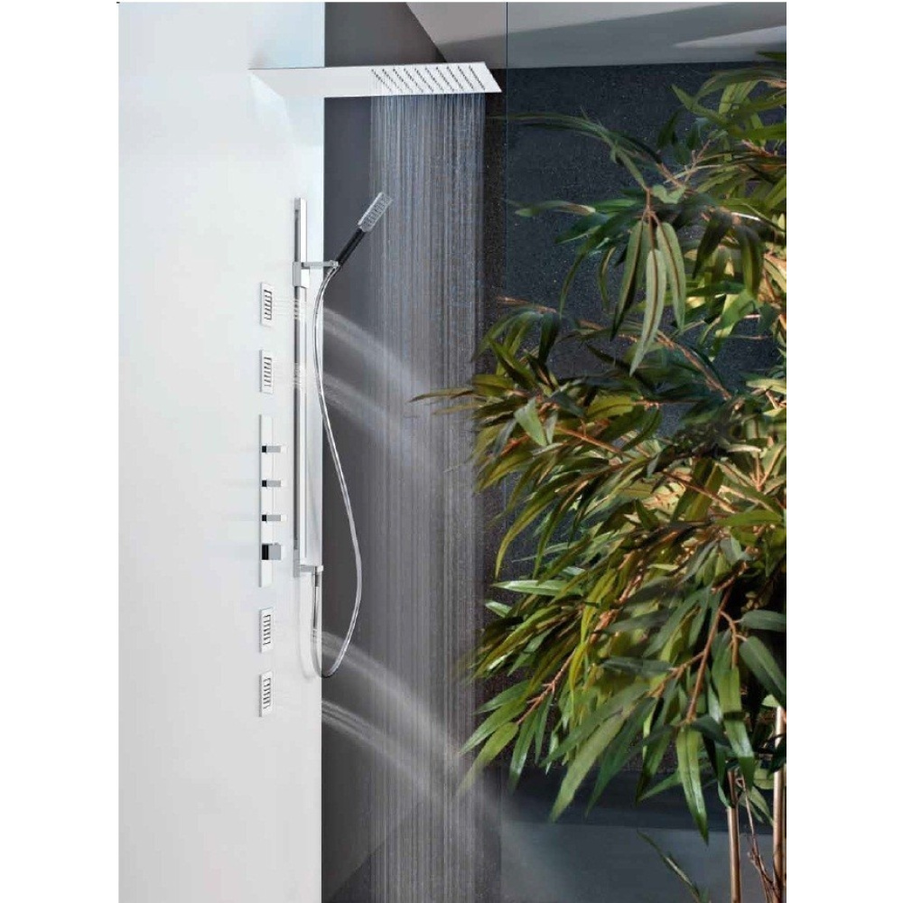Верхний душ Gessi Tremillimetri Quadro (33081#238) сталь полированная