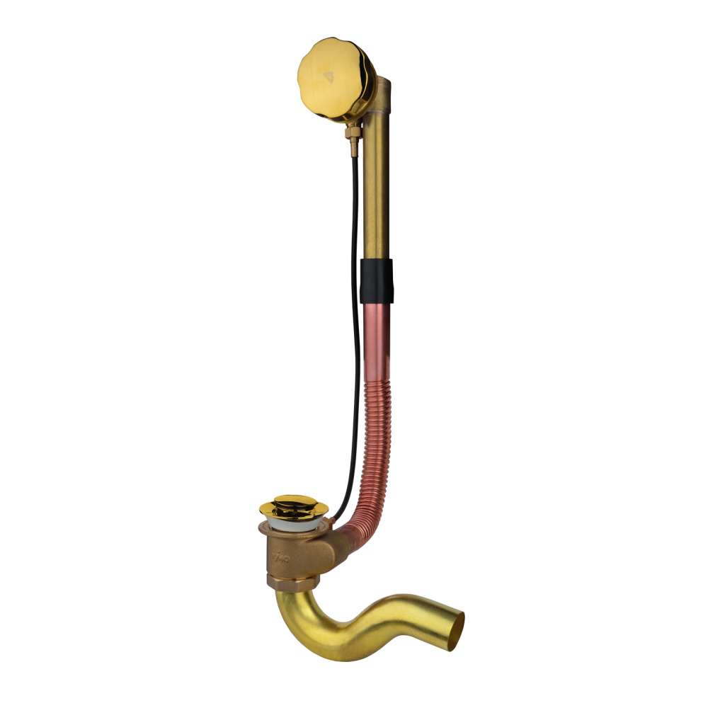 Фото Слив перелив полуавтомат Timo (8003 gold)