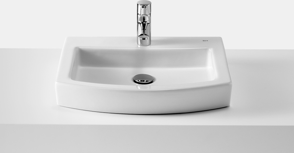 Фото Раковина накладная 52 см Roca Hall (32788200H) белый