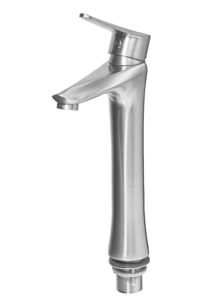 Фото Смеситель для раковины ПСМ-ПРОФСАН PSM-300-6 STEEL высокий тип См-УмОЦБА