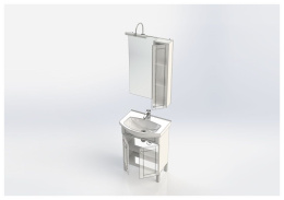 Мебель для ванной Aquanet Честер 60 белый/золото