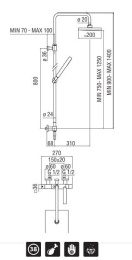 Душевая система Nobili Tower (TW00030/50CR)