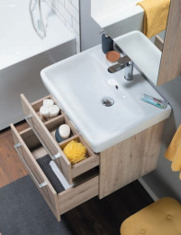 Тумба под раковину Dreja Q Max 77.0004D, 60 см, дуб кантри