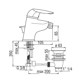 NOBILI Gulliver GA GA26119/1CR - Смеситель для биде (хром)
