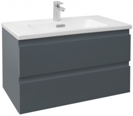 Тумба под раковину Jacob Delafon Madeleine, 80 см, серый матовый лак, EB2053-J54