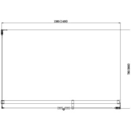 Душевой уголок Aquanet Beta NWD1231 140x80 L, прозрачное стекло