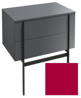 Тумба под раковину Jacob Delafon Nouvelle Vague 80 см, EB3054-R3, цвет малиновый глянцевый