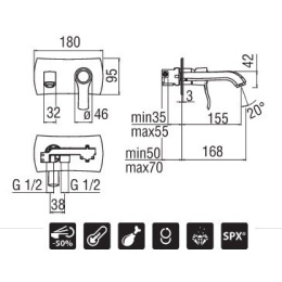 NOBILI Sofi SI98198CR Смеситель для раковины (хром)