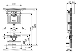 Инсталляция TECE TECEprofil 9300075 для унтаза