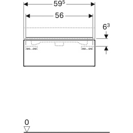 Geberit iCon 841261000 Тумба для раковины, с ящиками выдвижными