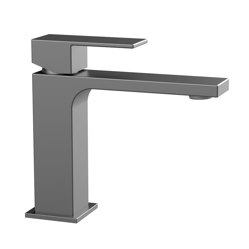 Фото Смеситель для раковины Vincea Cube (VBF-1C01GM) вороненая сталь
