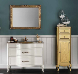 EBAN Rachele Комплект мебели с зеркалом  Aurora, со столешницей (золото) и встроенной раковиной, 108