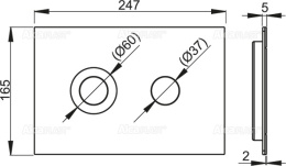 Фото Кнопка смыва AlcaPlast (TURN-INOX)