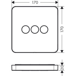 Hansgrohe Axor ShowerSelect 36773000 Запорно-переключающее устройство